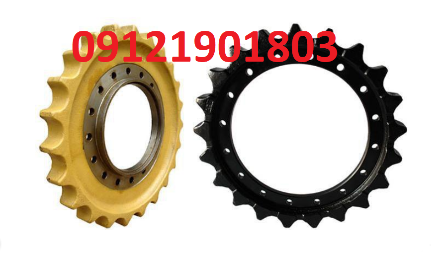 Excavator sprocket gear