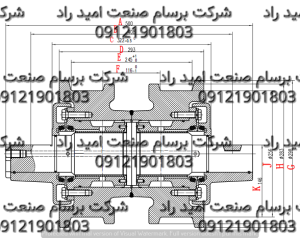 نقشه رولیک بولدوزر کوماتسو D155