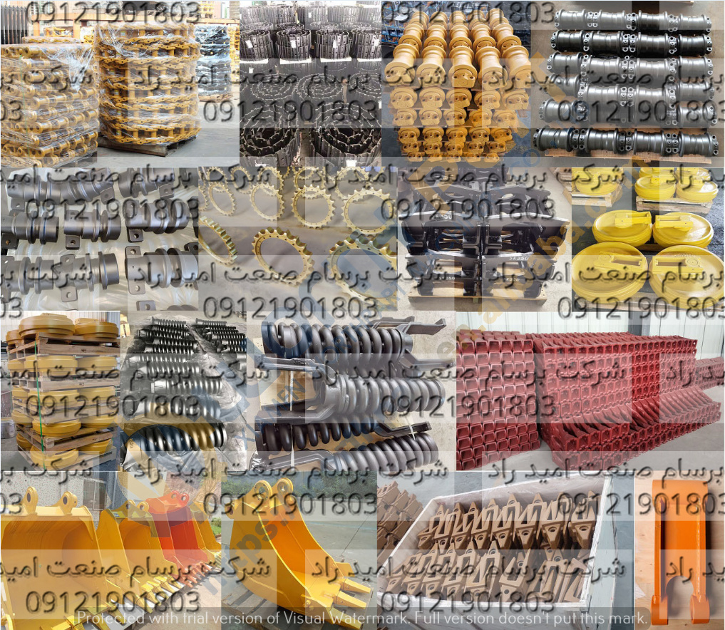 انواع قطعات زیربندی بیل مکانیکی R320