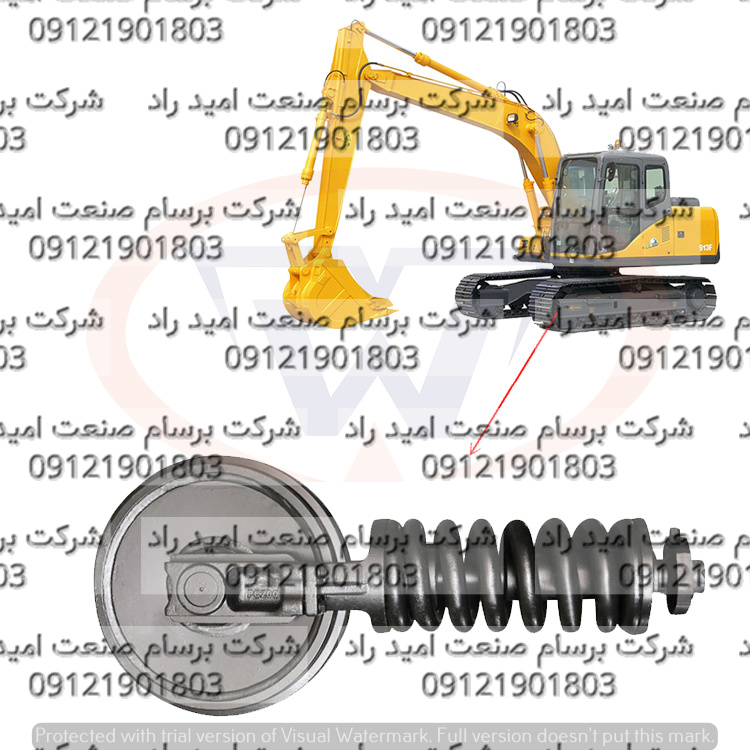 محل قرارگیری چرخ بیل R320