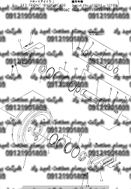 نقشه چرخ جلو بیل مکانیکی PC400